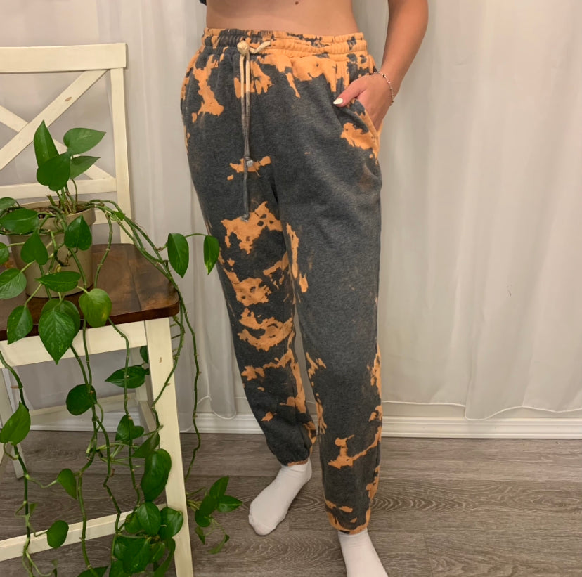 Bleached sweatpants sale