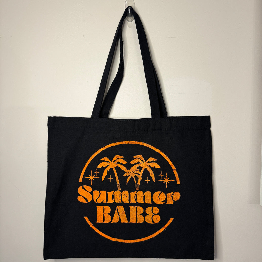 Black and Orange Summer Babe Tote