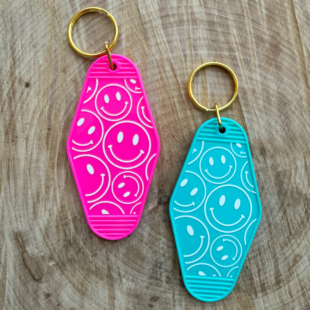 Smiley Motel Key Chain