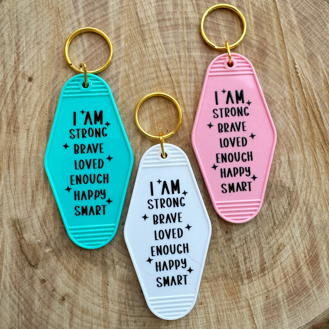 Affirmations Motel Key Chain