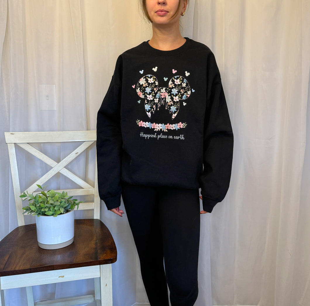Black Disney Crewneck