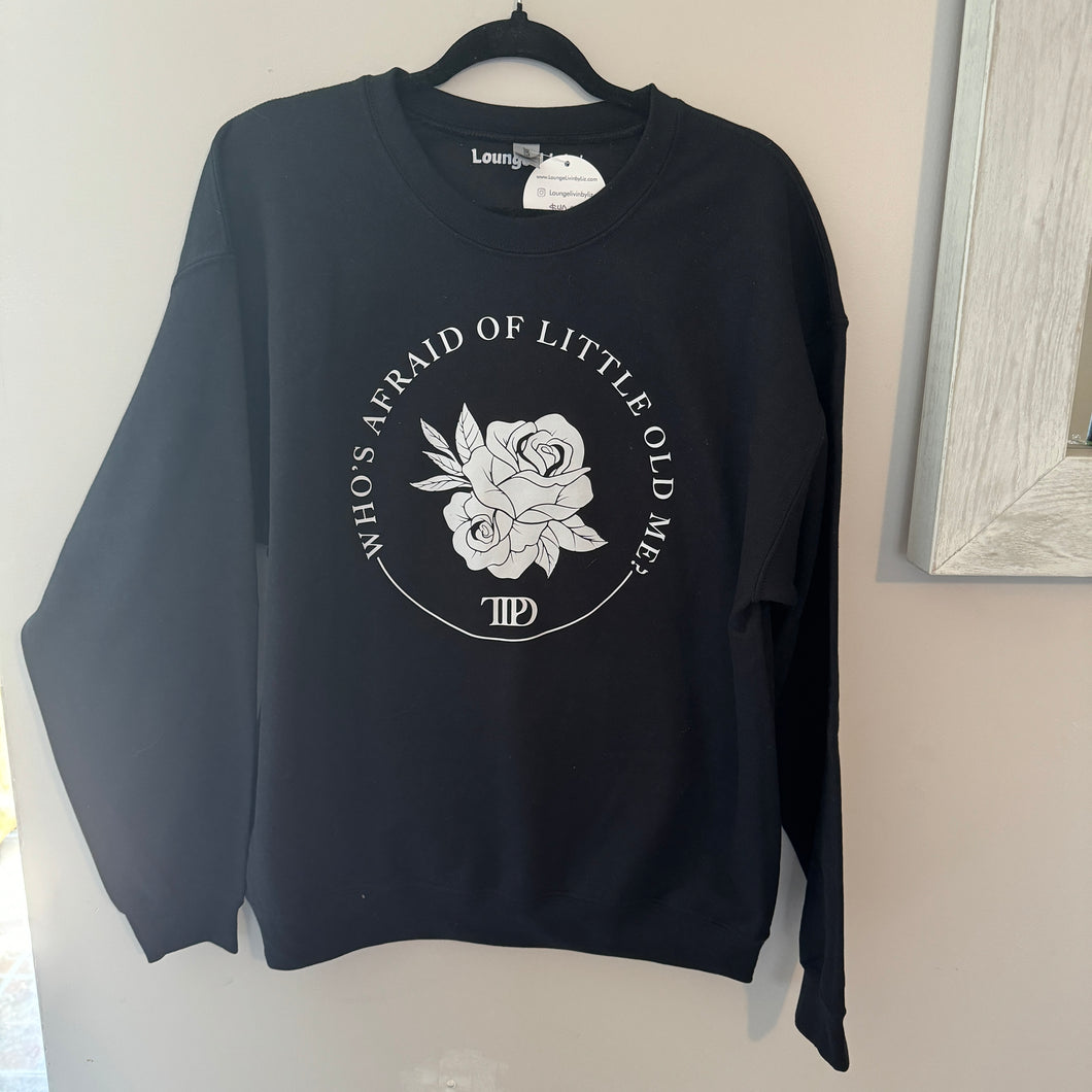 Tortured Poets Lyric Black Crewneck