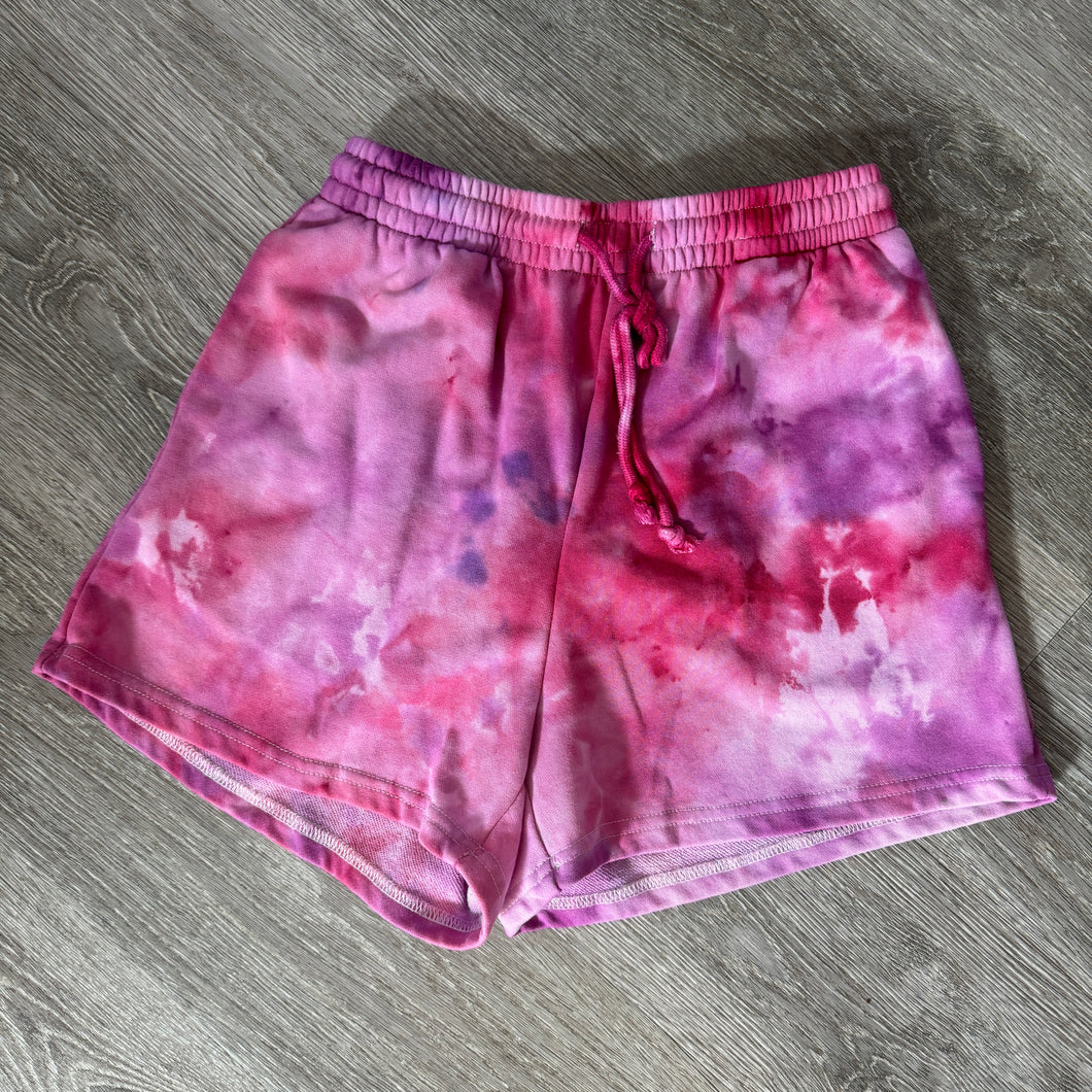 Purple & Pink High Waisted Shorts - Medium