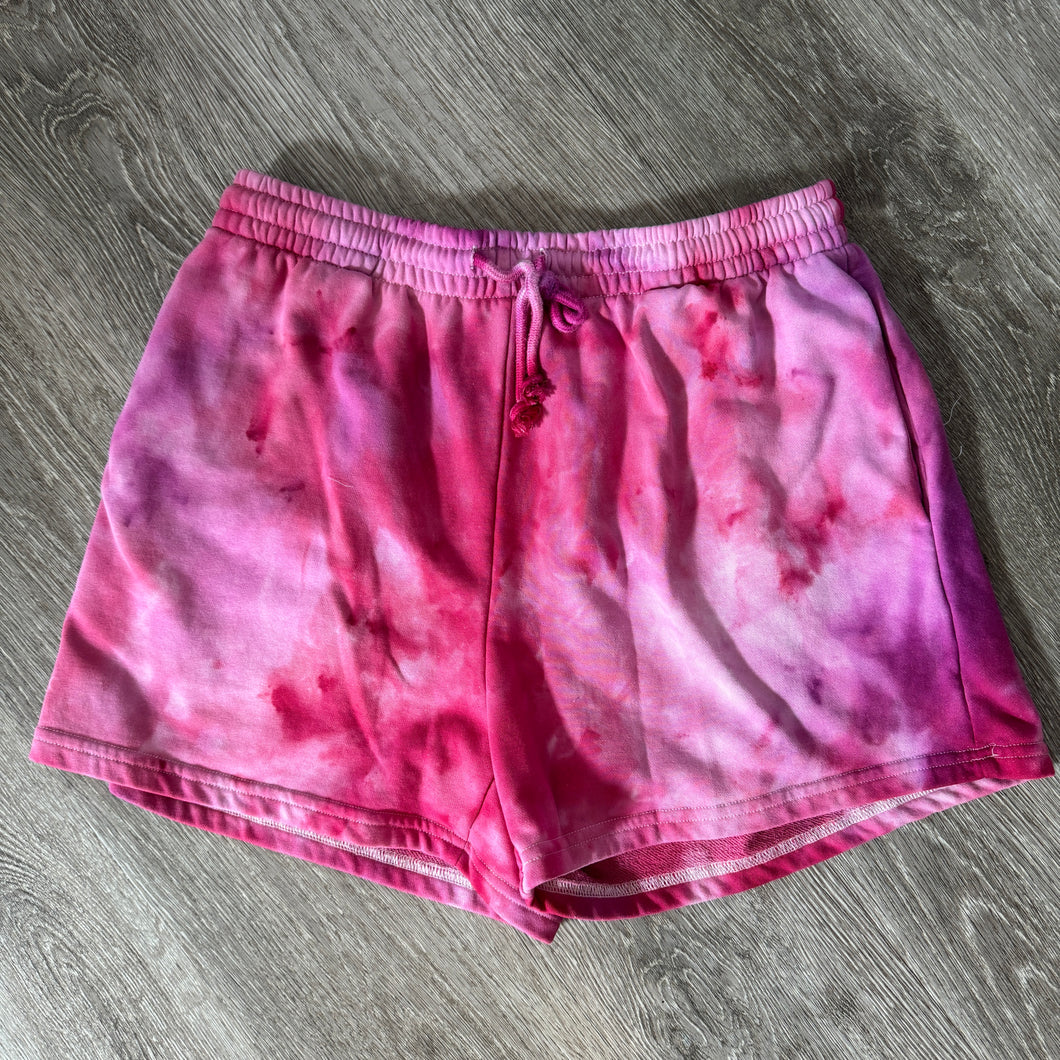 Purple & Pink High Waisted Shorts - X-Large