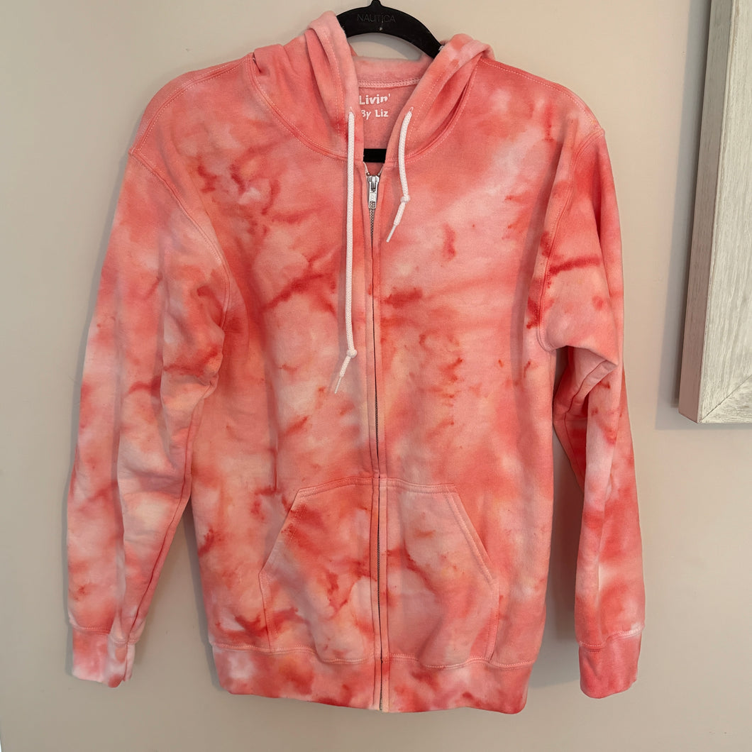 Peachy Zip-Up Hoodie - Small