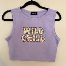 Load image into Gallery viewer, Cropped Purple Wild Child Tank - Large
