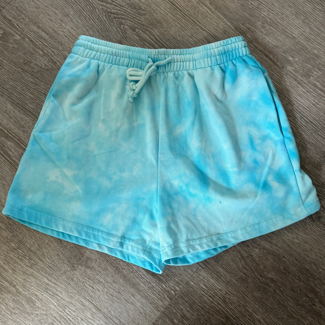 Aqua Blue High Waisted Shorts - Small