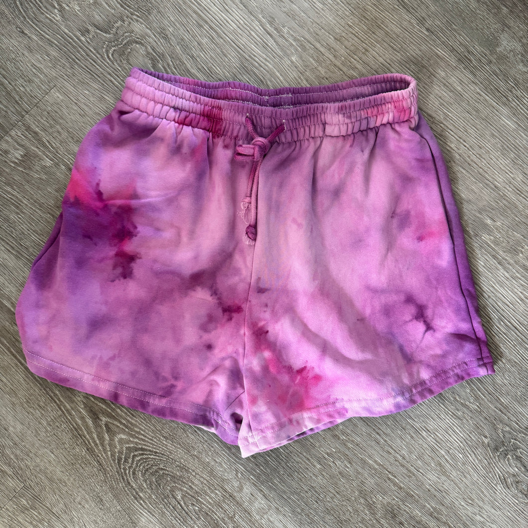 Pink & Purple High Waisted Shorts - Medium