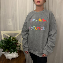 Load image into Gallery viewer, Make Bullying extinct Gray Crewneck - X-Large
