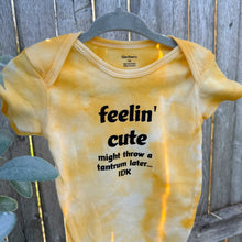 Load image into Gallery viewer, Feelin&#39; Cute Yellow Onesie
