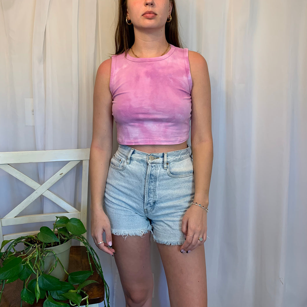 Cropped Pink Tank - Large