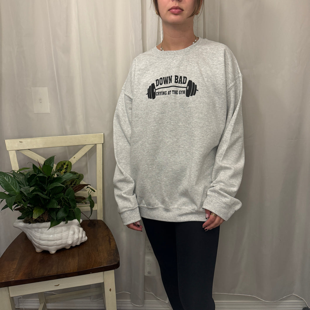 Tortured Poets Lyric Light Gray Crewneck