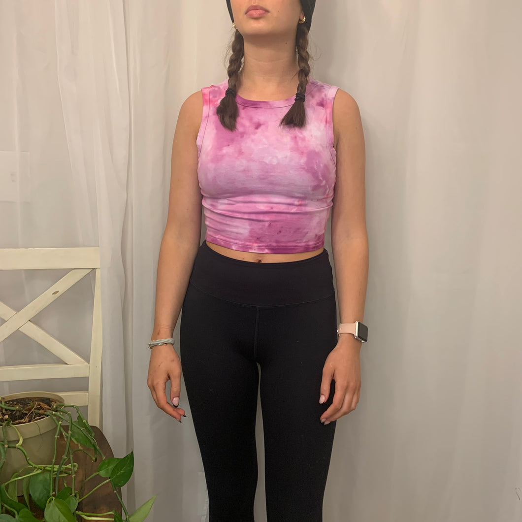 Cropped Pink Tank - Medium